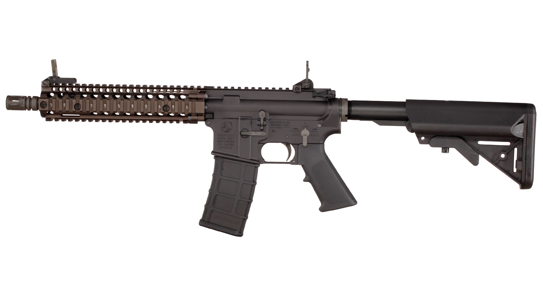 GHK Colt / Daniel Defense MK18 MOD1 Vollmetall Gas-Blow-Back 6mm BB Dualtone - Version 3 Bild 1