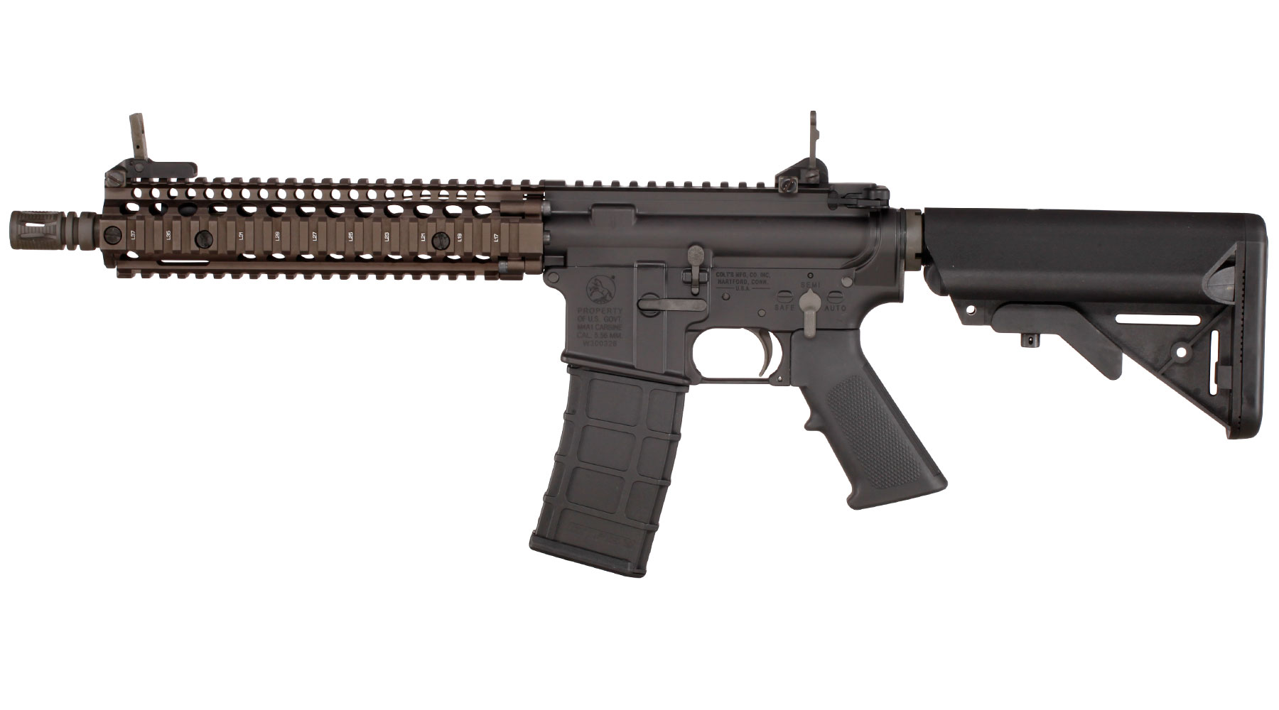 GHK Colt / Daniel Defense MK18 MOD1 Vollmetall Gas-Blow-Back 6mm BB Dualtone - Version 3 Bild 2