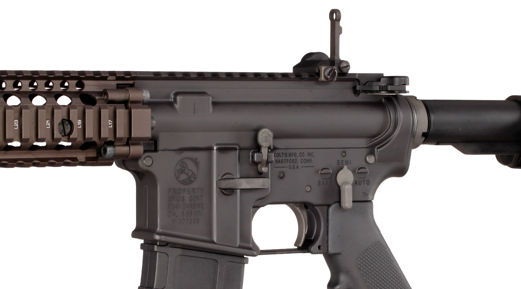 GHK Colt / Daniel Defense MK18 MOD1 Vollmetall Gas-Blow-Back 6mm BB Dualtone - Version 3 Bild 8