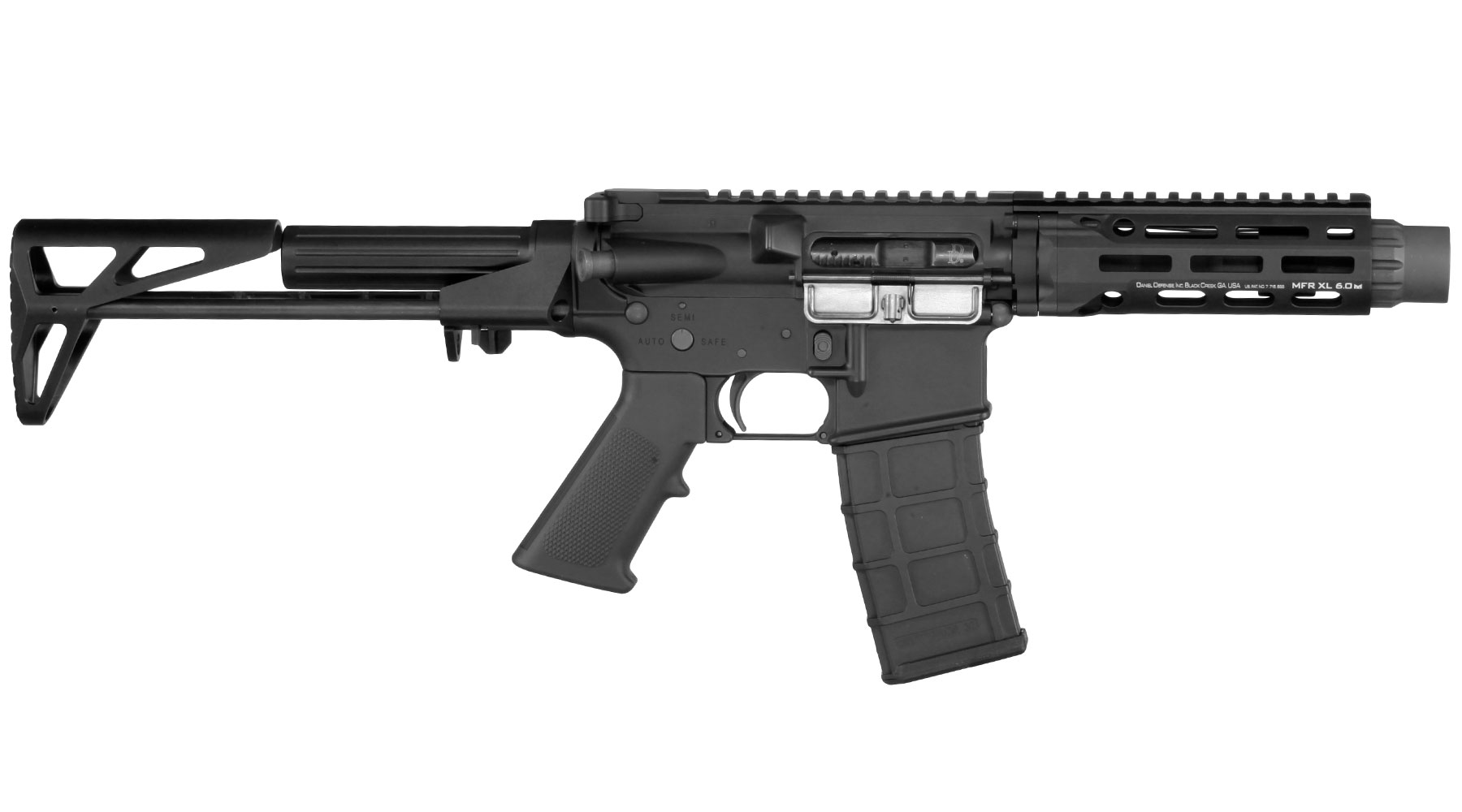 GHK Daniel Defense DDM4 300BLK PDW Vollmetall Gas-Blow-Back 6mm BB schwarz - Version 3 Bild 3