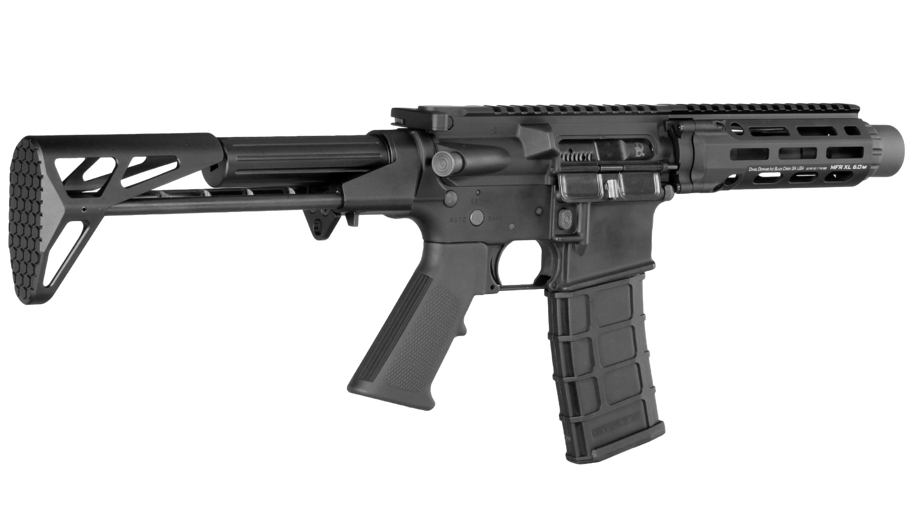 GHK Daniel Defense DDM4 300BLK PDW Vollmetall Gas-Blow-Back 6mm BB schwarz - Version 3 Bild 4