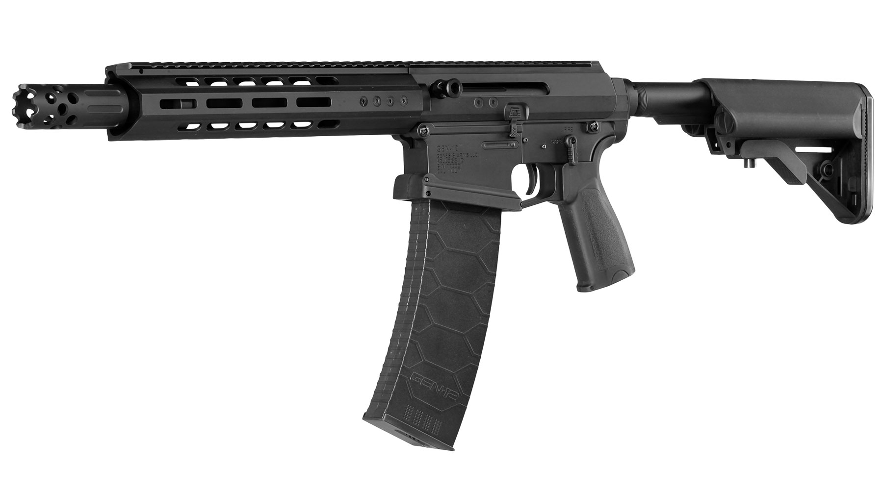 Double Bell / Genesis Arms Gen-12 Shotgun Professional Line Vollmetall S-AEG 6mm BB schwarz