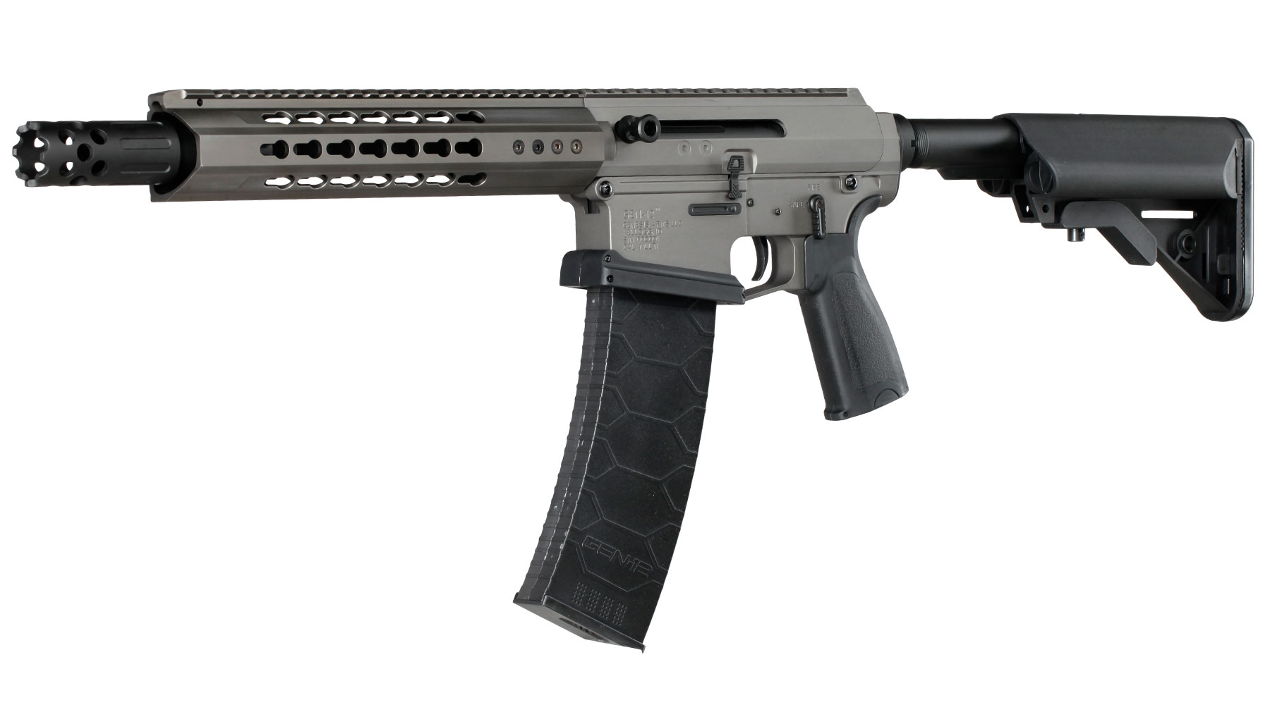 Double Bell / TTI / Genesis Arms JW4 Dracarys Gen-12 Shotgun Professional Line Vollmetall S-AEG 6mm BB grau