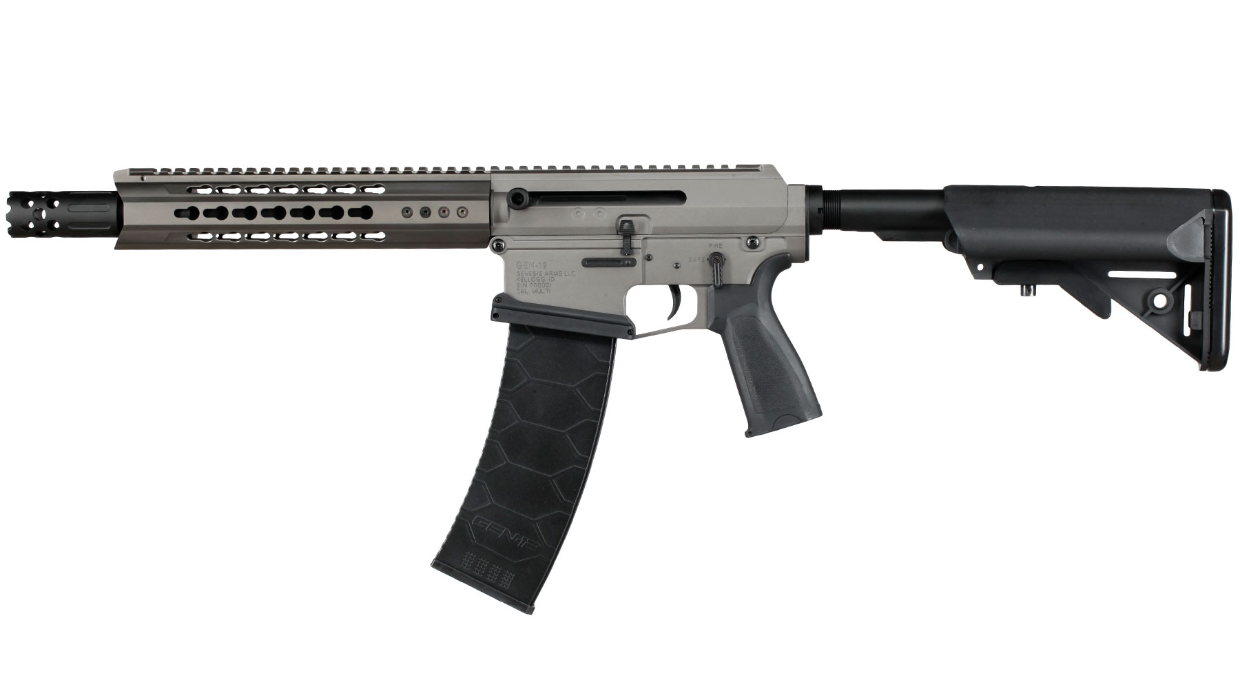 Double Bell / TTI / Genesis Arms JW4 Dracarys Gen-12 Shotgun Professional Line Vollmetall S-AEG 6mm BB grau Bild 1