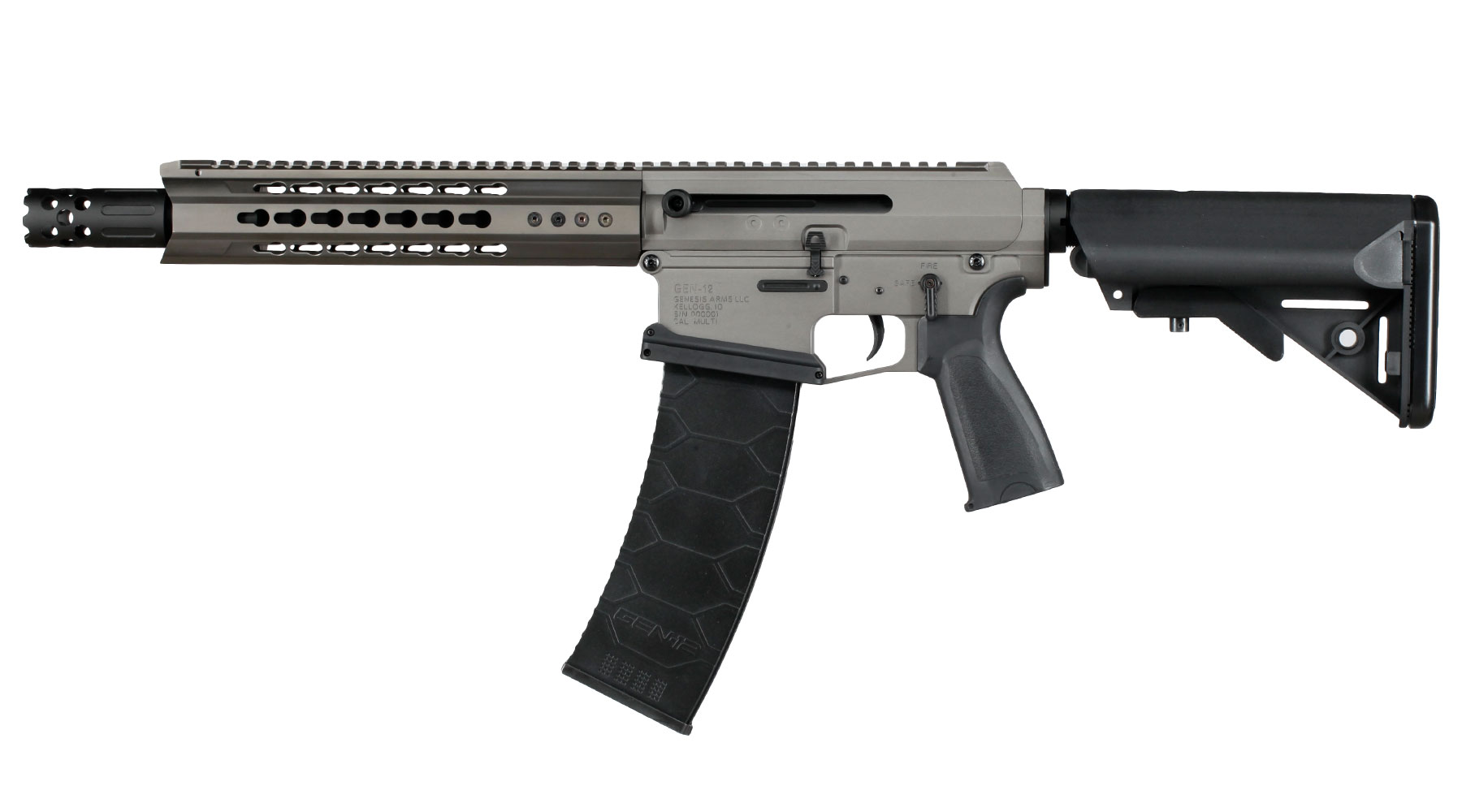Double Bell / TTI / Genesis Arms JW4 Dracarys Gen-12 Shotgun Professional Line Vollmetall S-AEG 6mm BB grau Bild 2