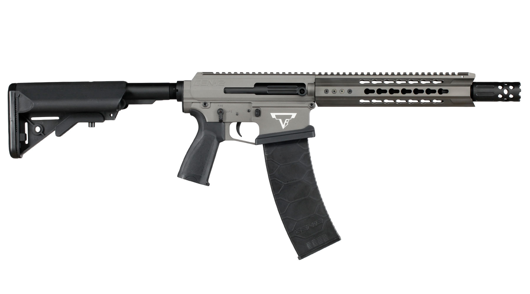 Double Bell / TTI / Genesis Arms JW4 Dracarys Gen-12 Shotgun Professional Line Vollmetall S-AEG 6mm BB grau Bild 3