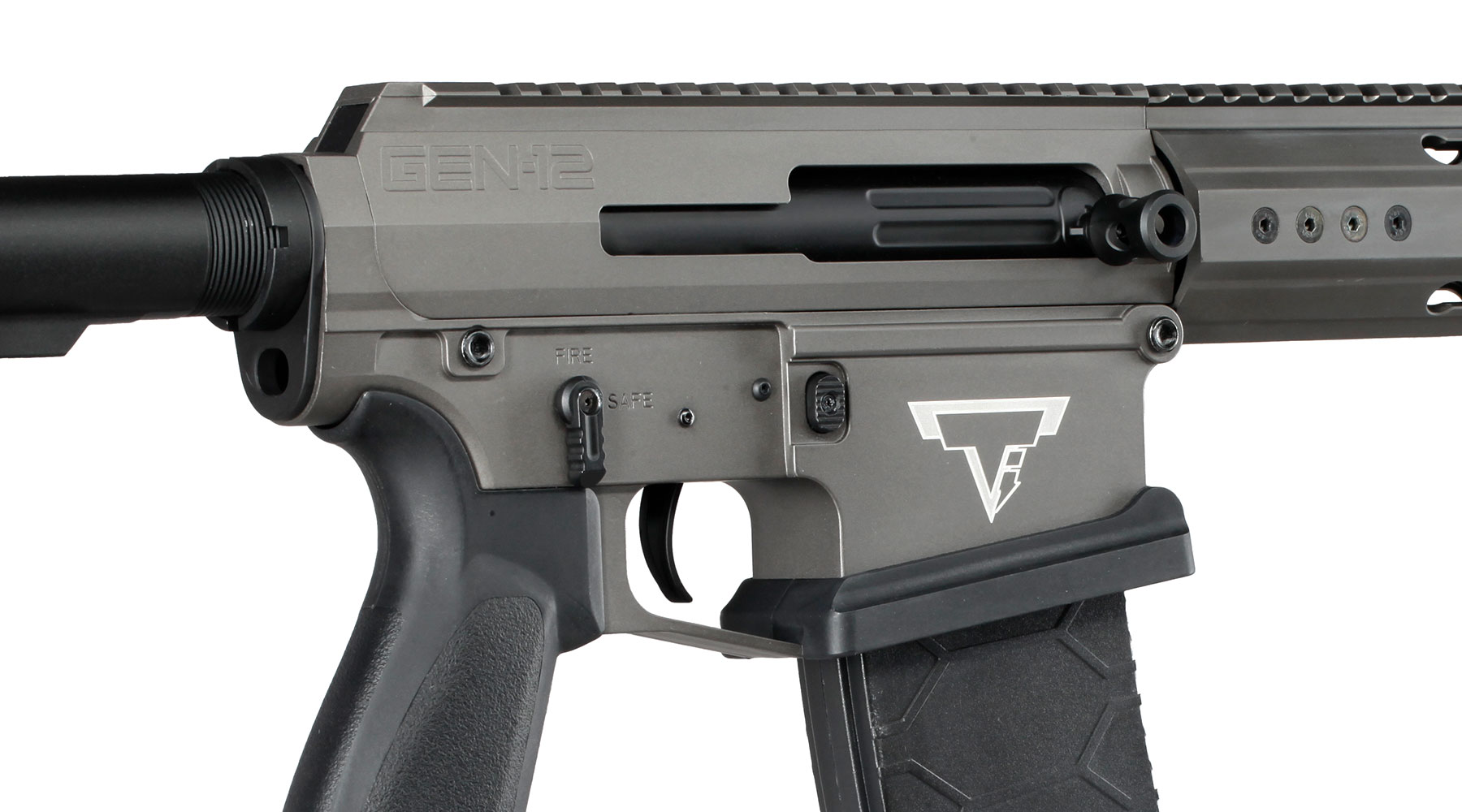 Double Bell / TTI / Genesis Arms JW4 Dracarys Gen-12 Shotgun Professional Line Vollmetall S-AEG 6mm BB grau Bild 9