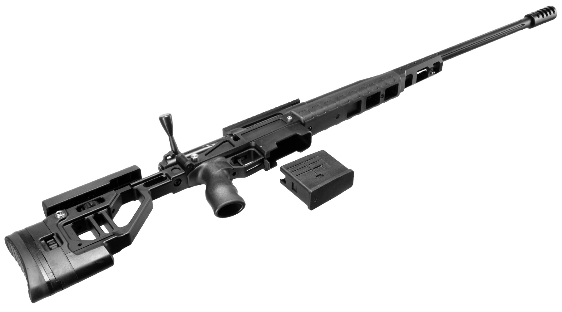 Bear Paw T-5000 M Vollmetall Bolt Action Snipergewehr Springer 6mm BB schwarz Bild 6