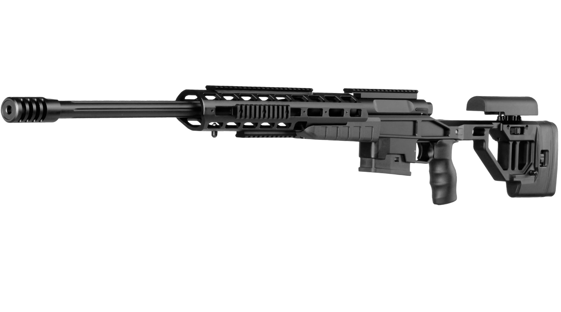 Bear Paw T-5000 M Tactical Vollmetall Bolt Action Snipergewehr Springer 6mm BB schwarz