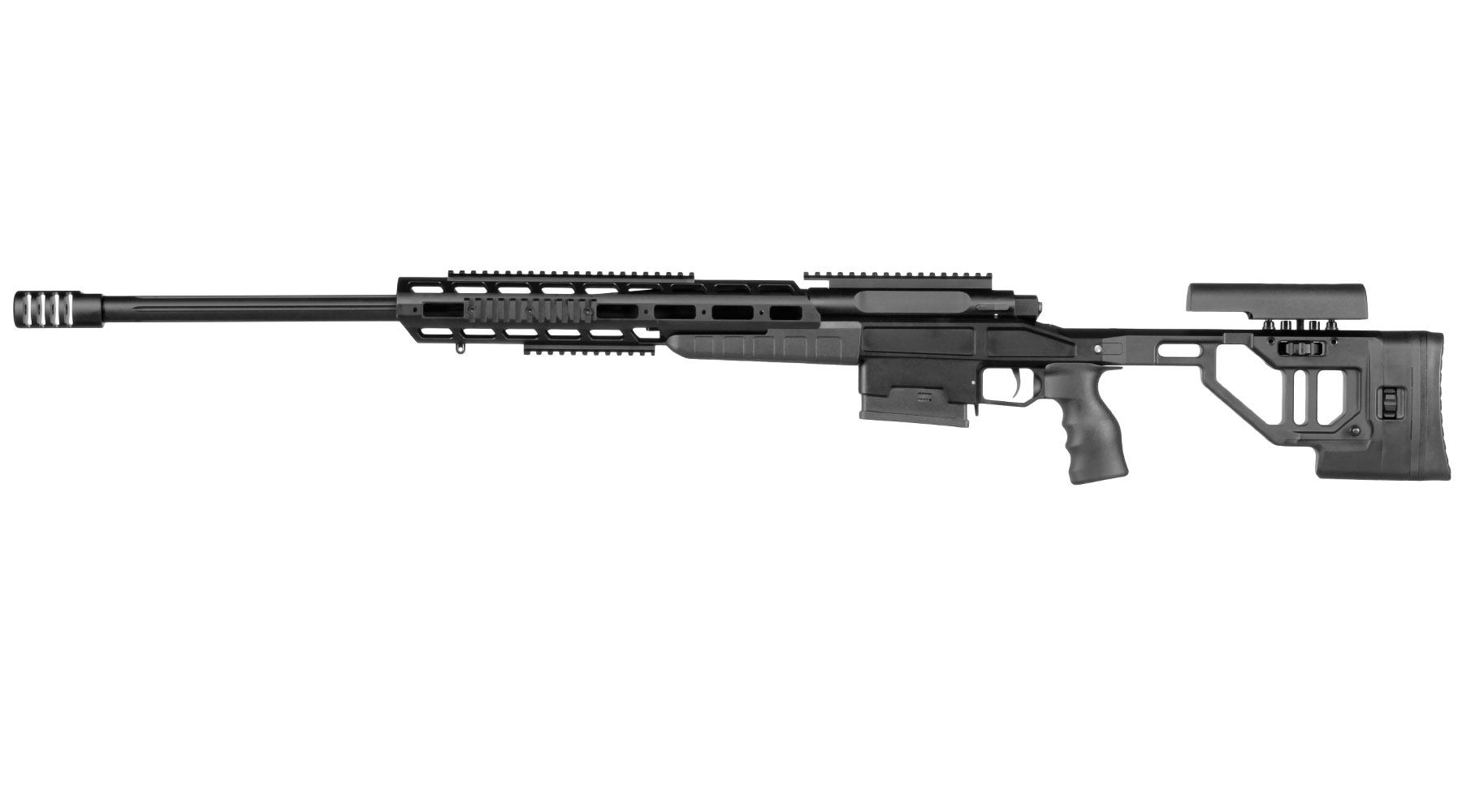 Bear Paw T-5000 M Tactical Vollmetall Bolt Action Snipergewehr Springer 6mm BB schwarz Bild 1