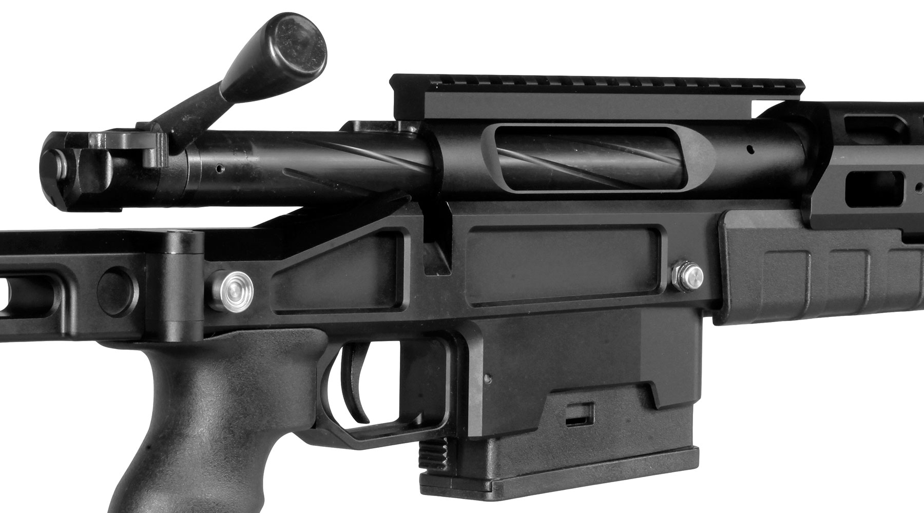 Bear Paw T-5000 M Tactical Vollmetall Bolt Action Snipergewehr Springer 6mm BB schwarz Bild 10