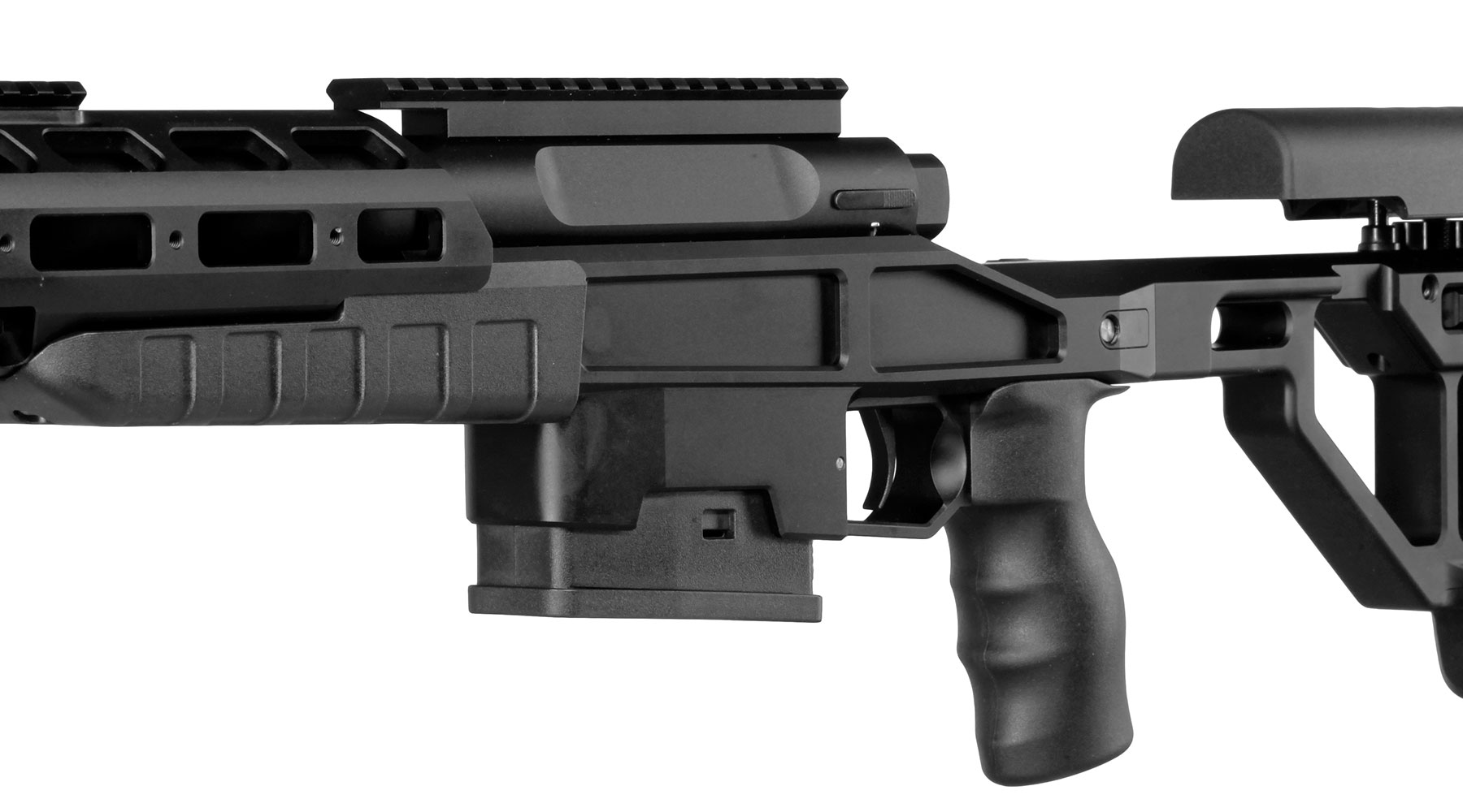 Bear Paw T-5000 M Tactical Vollmetall Bolt Action Snipergewehr Springer 6mm BB schwarz Bild 8