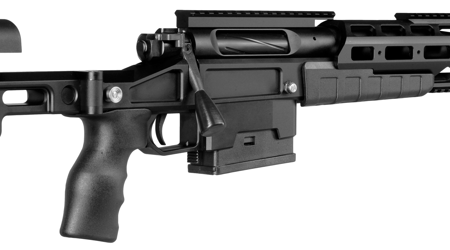 Bear Paw T-5000 M Tactical Vollmetall Bolt Action Snipergewehr Springer 6mm BB schwarz Bild 9