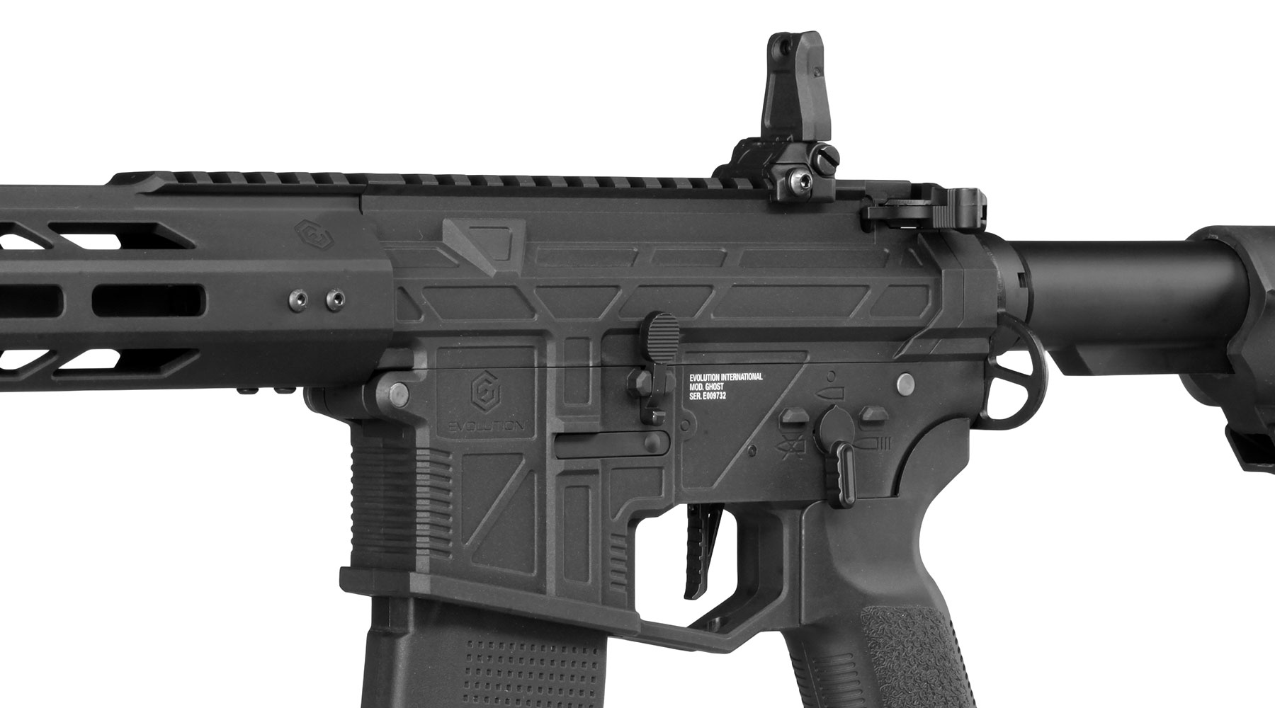 Evolution M4 Ghost L EMR Carbontech ETS IV Viper Mosfet AEG 6mm BB schwarz Bild 8