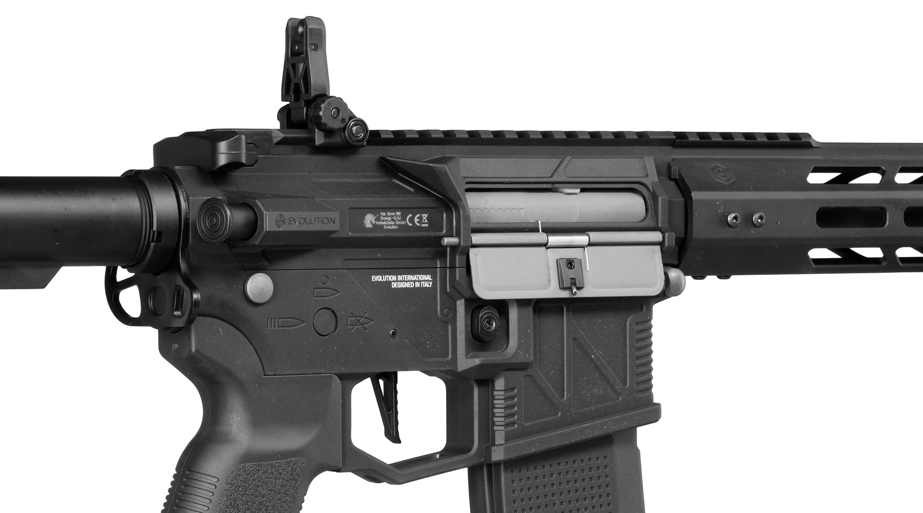 Evolution M4 Ghost L EMR Carbontech ETS IV Viper Mosfet AEG 6mm BB schwarz Bild 9