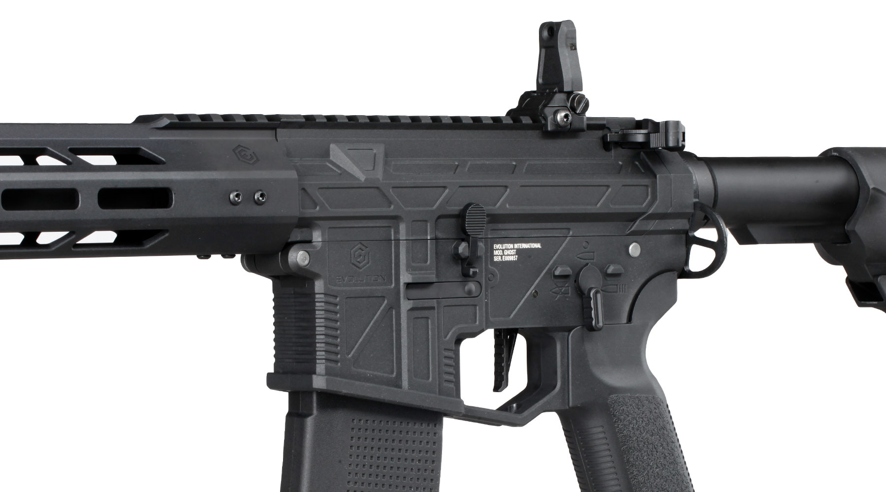 Evolution M4 Ghost M EMR Carbontech ETS IV Viper Mosfet AEG 6mm BB schwarz Bild 8