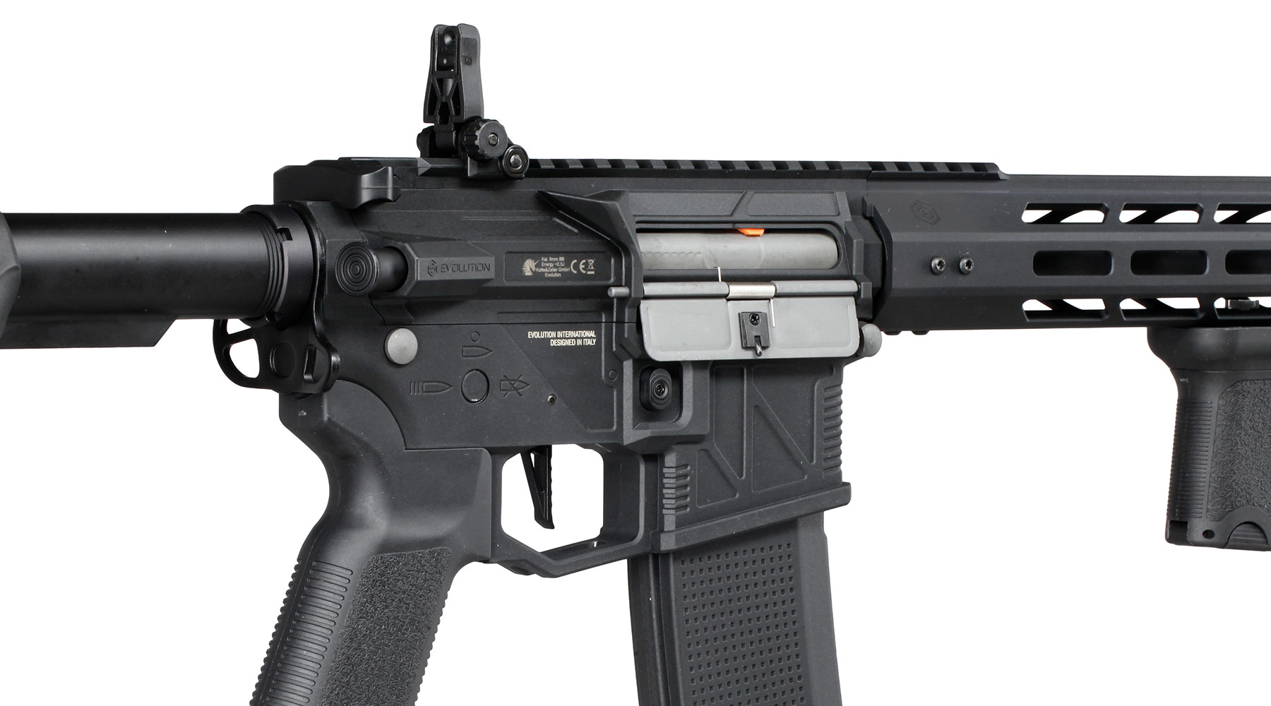 Evolution M4 Ghost M EMR Carbontech ETS IV Viper Mosfet AEG 6mm BB schwarz Bild 9