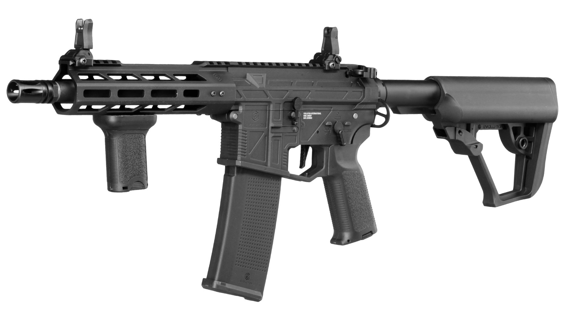 Evolution M4 Ghost S EMR Carbontech ETS IV Viper Mosfet AEG 6mm BB schwarz
