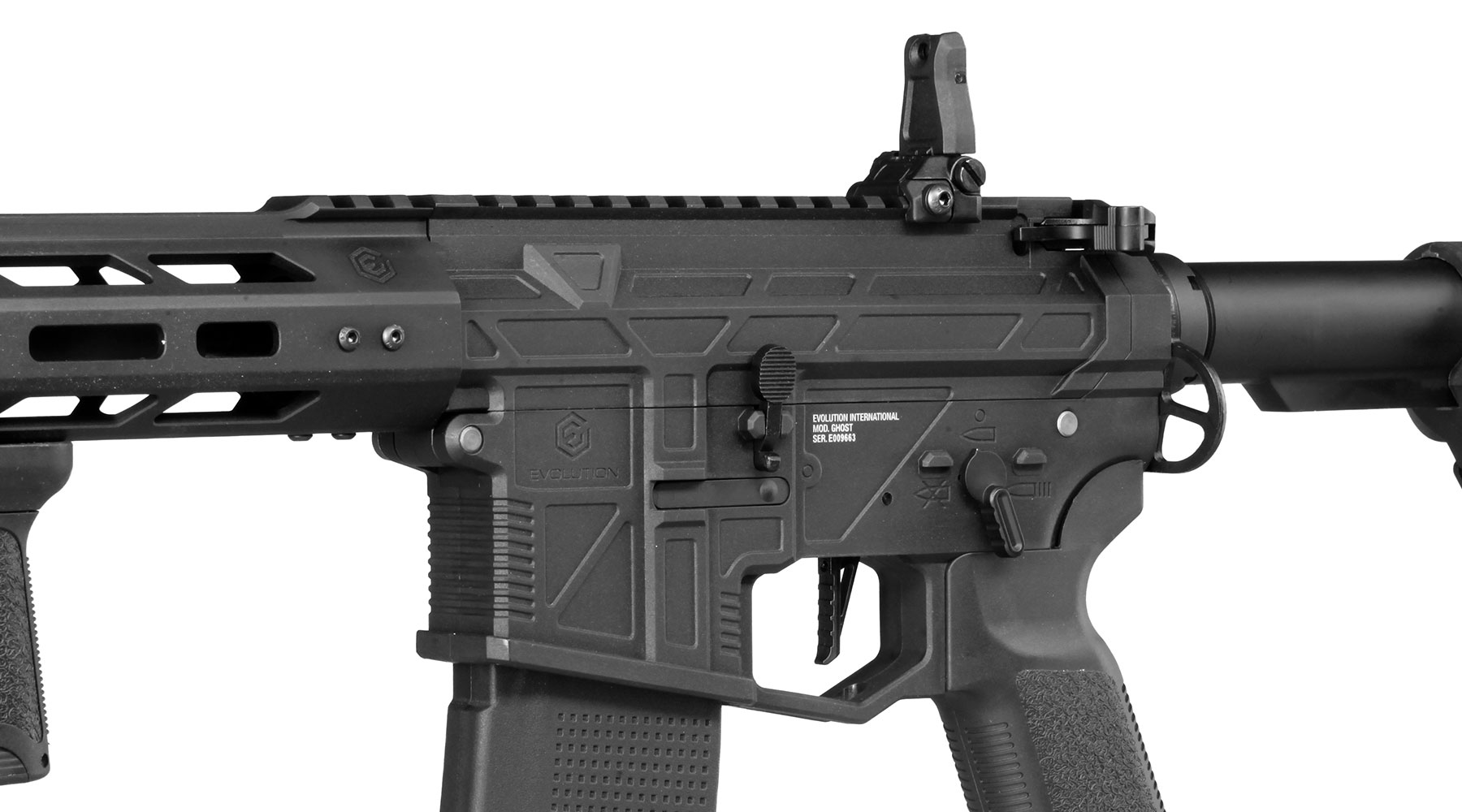Evolution M4 Ghost S EMR Carbontech ETS IV Viper Mosfet AEG 6mm BB schwarz Bild 8