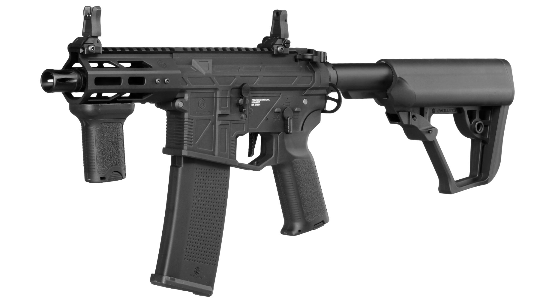 Evolution M4 Ghost XS EMR Carbontech ETS IV Viper Mosfet AEG 6mm BB schwarz