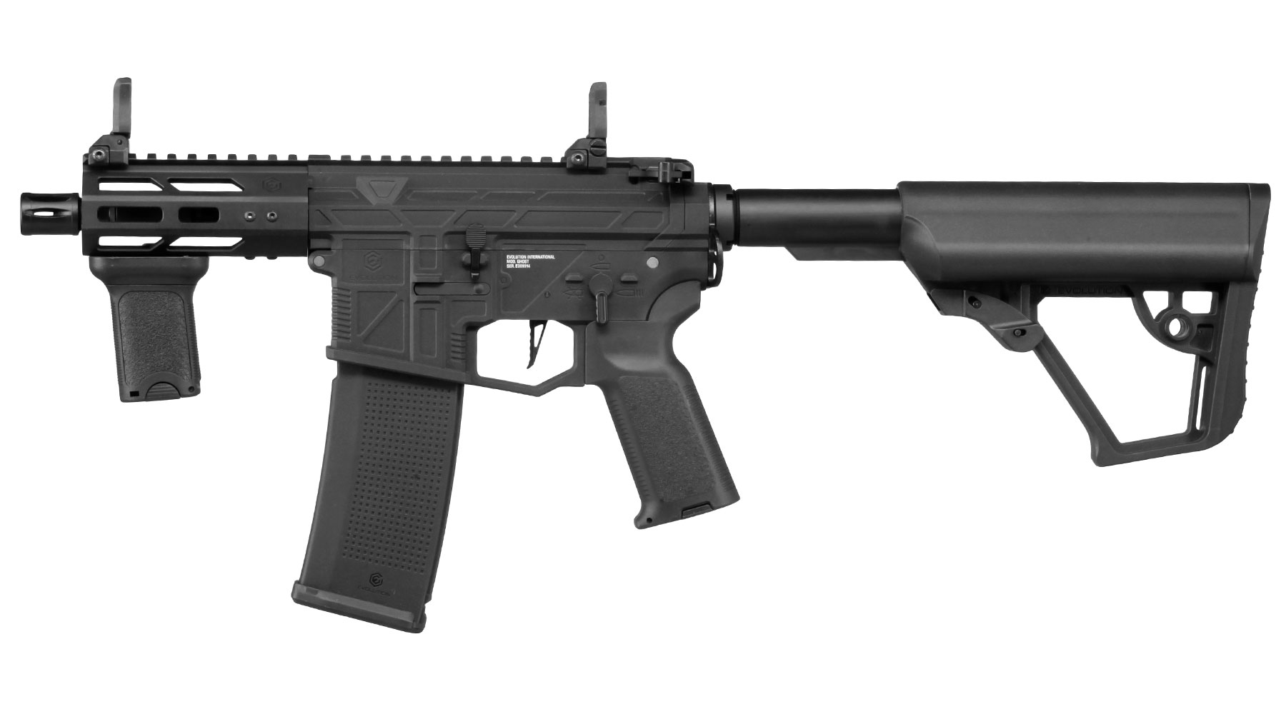Evolution M4 Ghost XS EMR Carbontech ETS IV Viper Mosfet AEG 6mm BB schwarz Bild 1