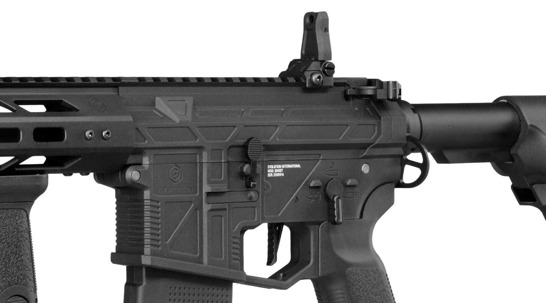 Evolution M4 Ghost XS EMR Carbontech ETS IV Viper Mosfet AEG 6mm BB schwarz Bild 8