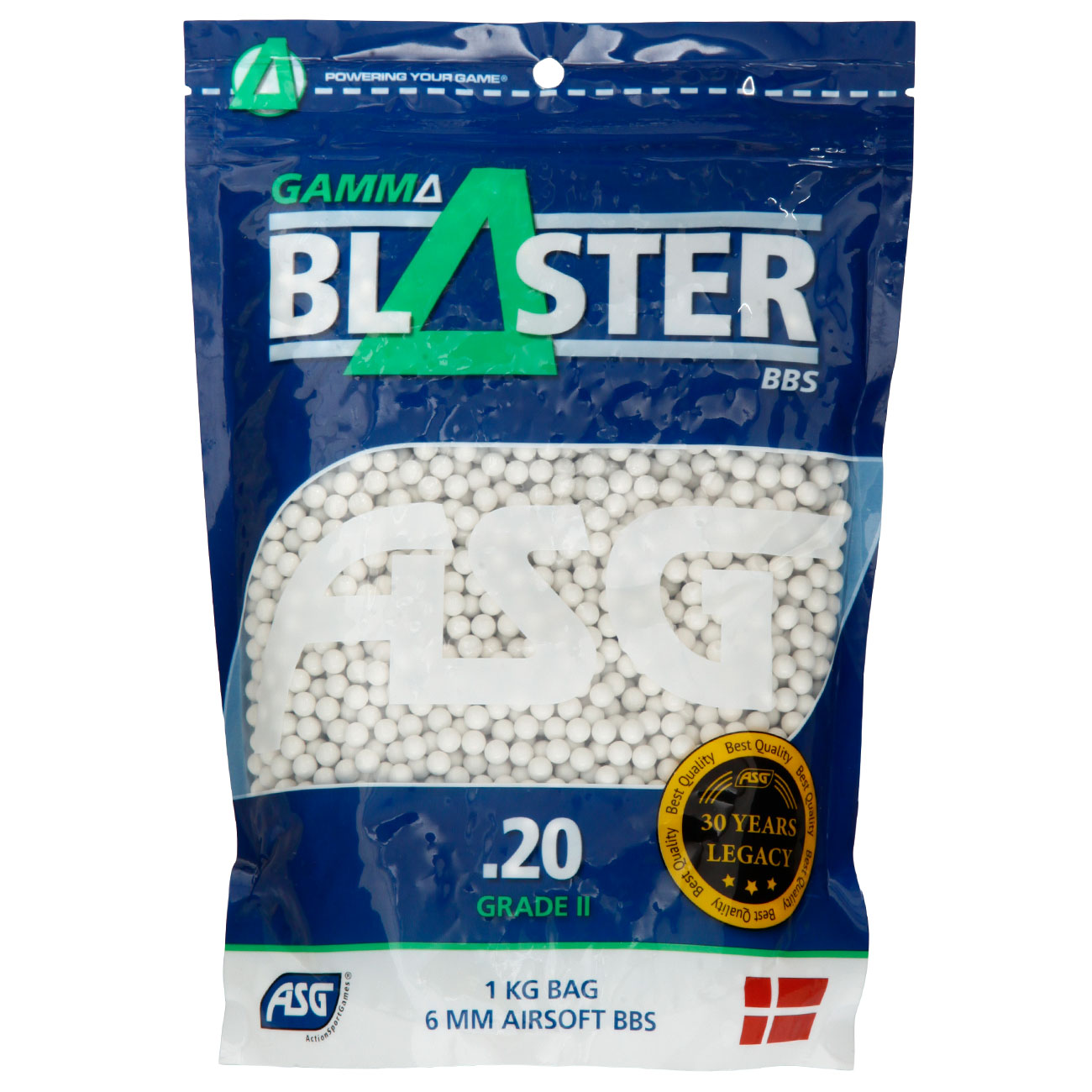 ASG Gamma Blaster Grade II BBs 0,20g 5.000er / 1kg Beutel weiss