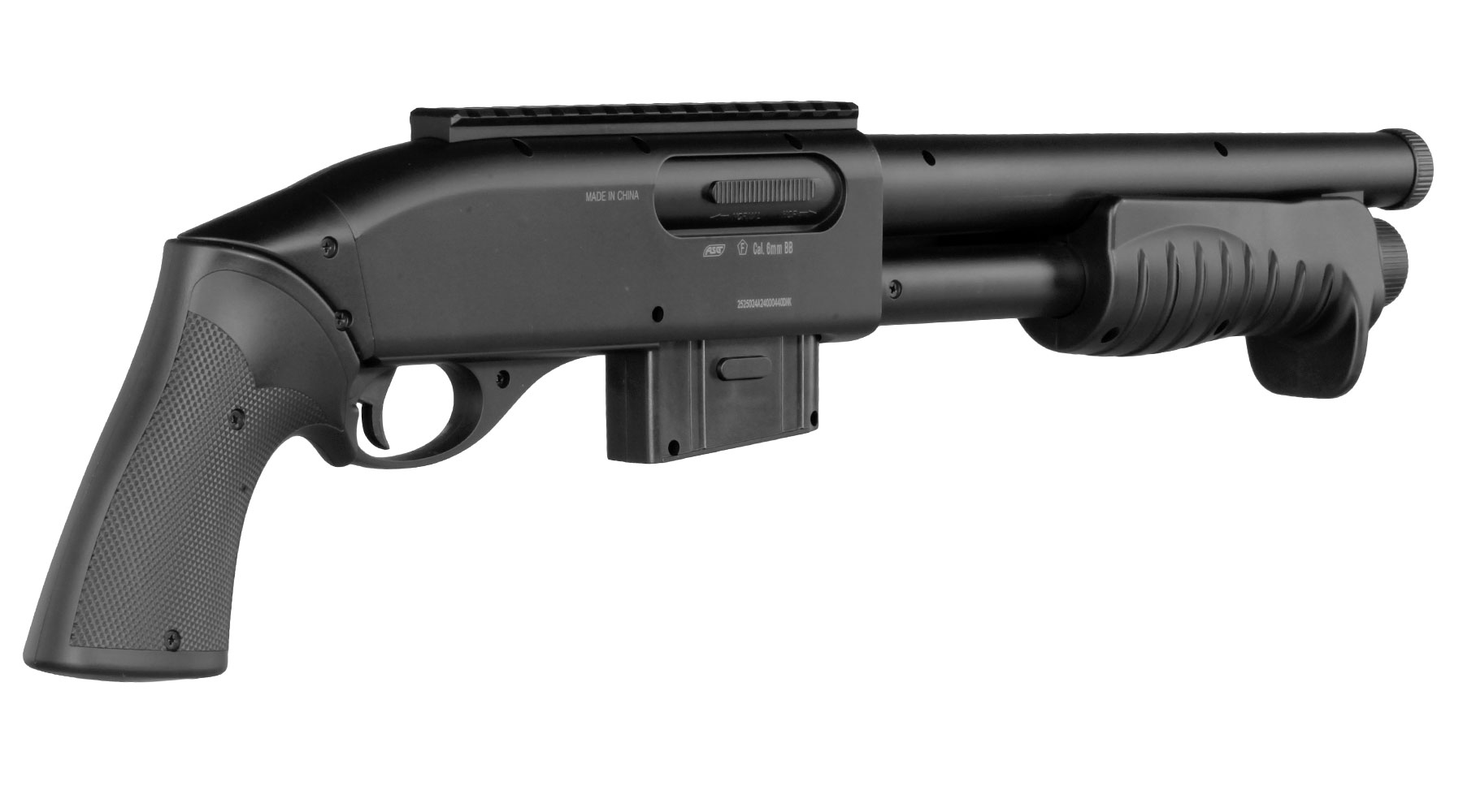 ASG M870-Style Tactical Shotgun Springer 6mm BB schwarz Bild 4