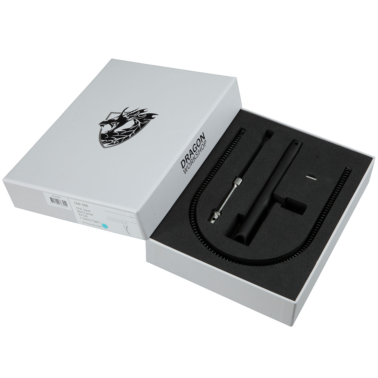 Dragon Workshop Stahl Bolt Carrier Upgrade Set schwarz f. Tokyo Marui AKX GBB Gewehre - Type A Bild 7