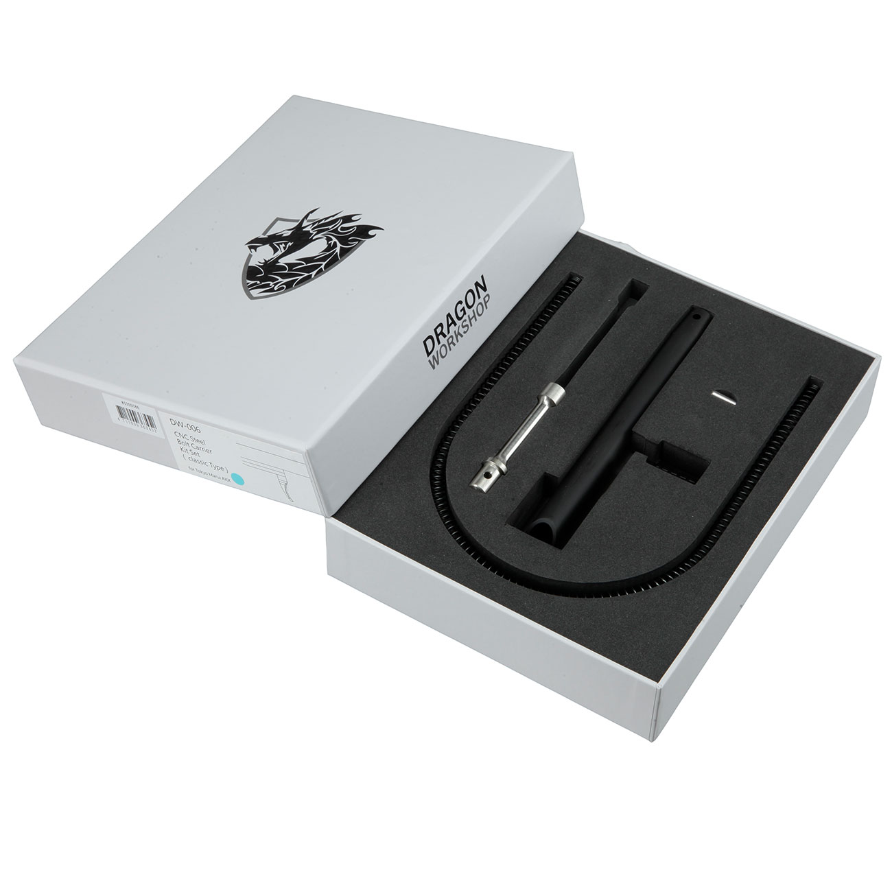Dragon Workshop Stahl Bolt Carrier Upgrade Set schwarz f. Tokyo Marui AKX GBB Gewehre - Type B Bild 7