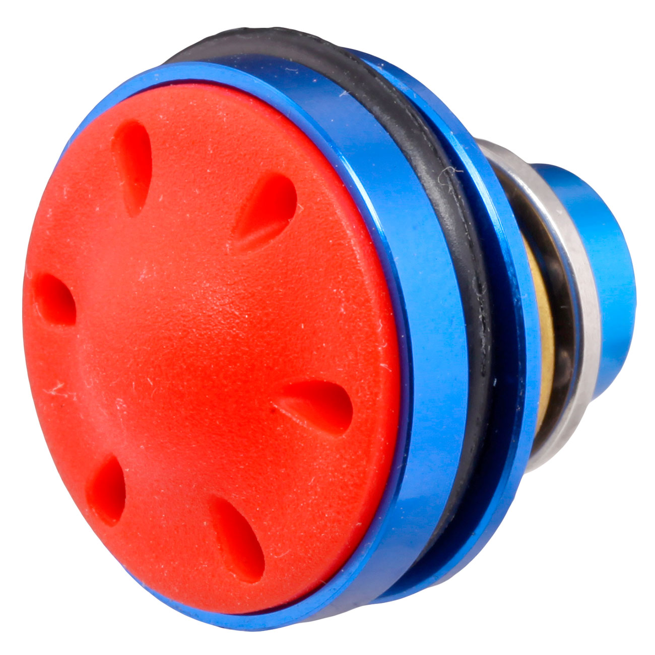 Nuprol Silent Piston Head / Cylinder Head Set f. M4 V2 Gearboxen rot / blau Bild 5