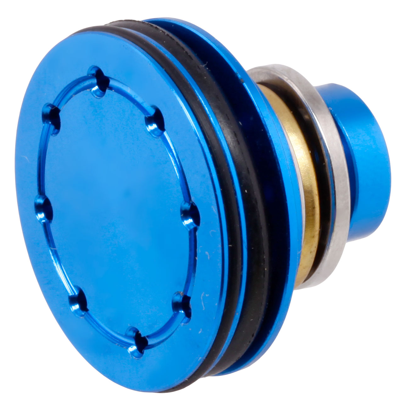 Nuprol Aluminium Piston Head Vented Design inkl. Kugellager blau