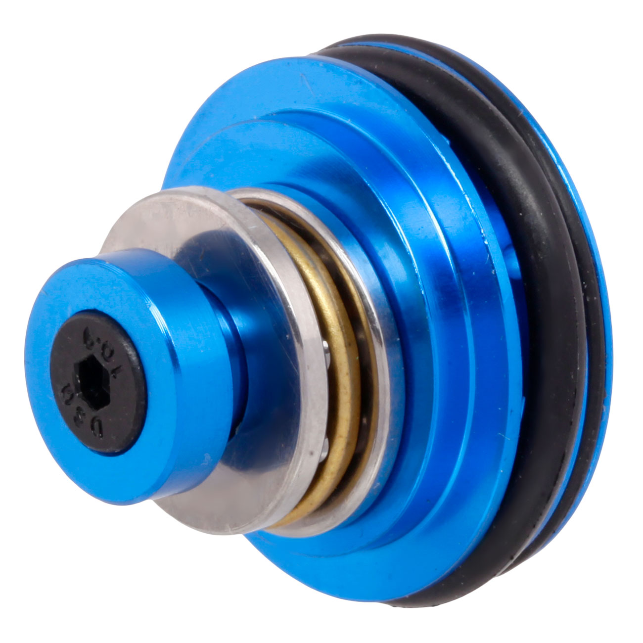 Nuprol Aluminium Piston Head Vented Design inkl. Kugellager blau Bild 1