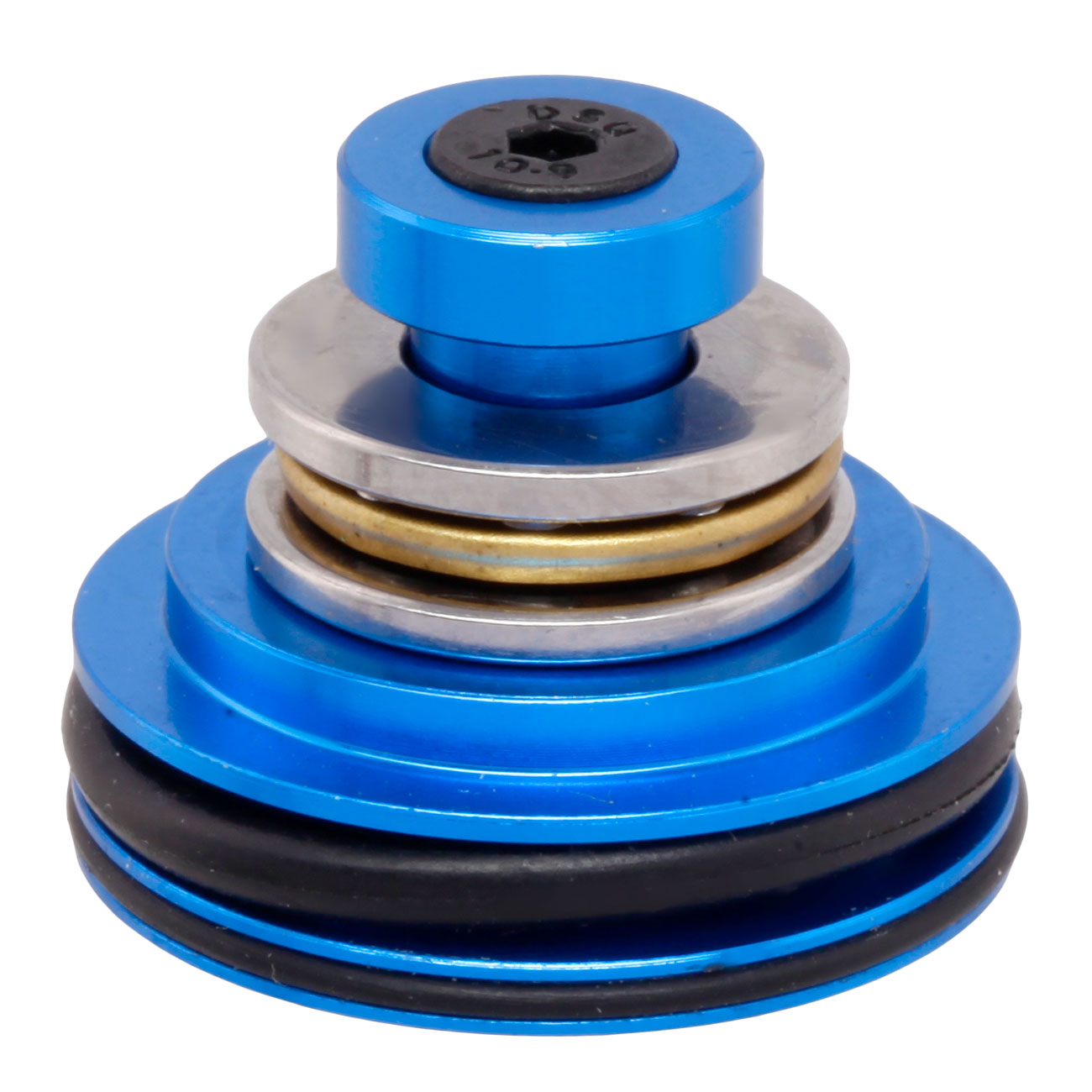 Nuprol Aluminium Piston Head Vented Design inkl. Kugellager blau Bild 3