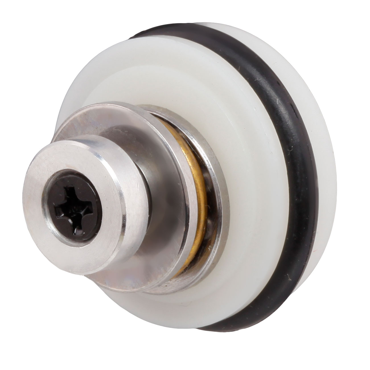 Nuprol Polymer Piston Head Vented Design inkl. Kugellager weiss Bild 1