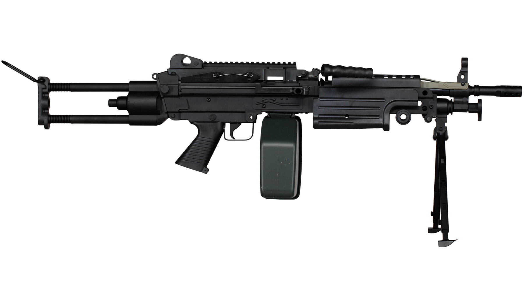 A&K M249 Para Polymergehuse AEG 6mm BB schwarz Bild 3