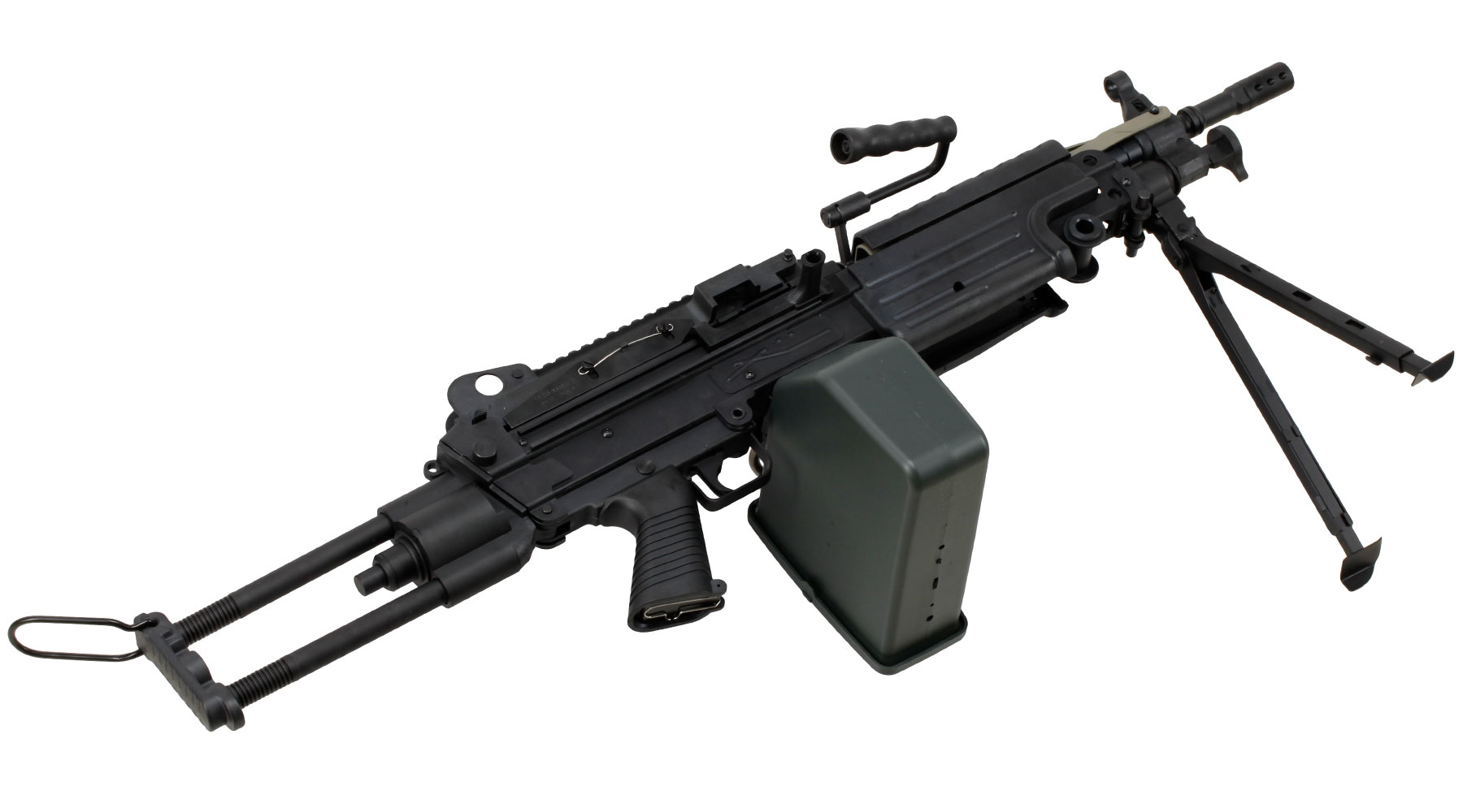 A&K M249 Para Polymergehuse AEG 6mm BB schwarz Bild 5