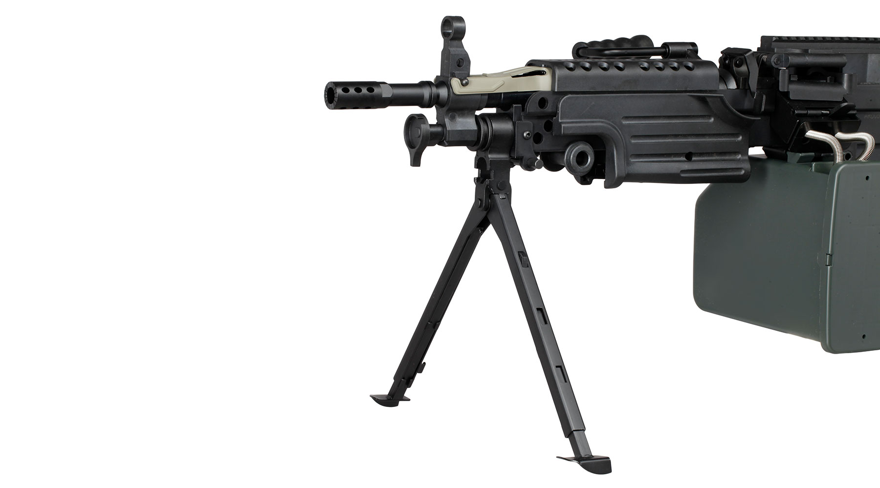 A&K M249 Para Polymergehuse AEG 6mm BB schwarz Bild 7