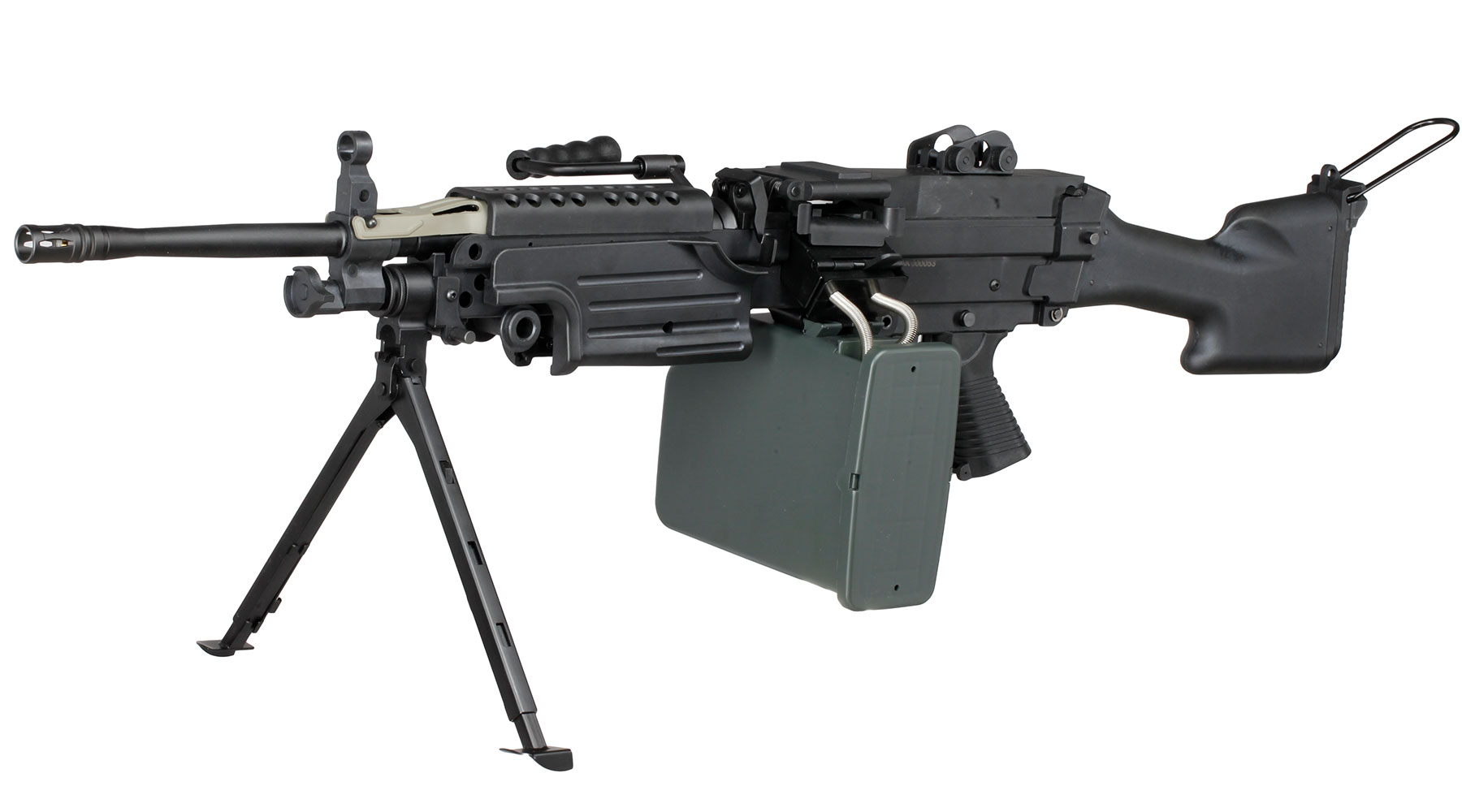 A&K M249 MK2 Polymergehuse AEG 6mm BB schwarz