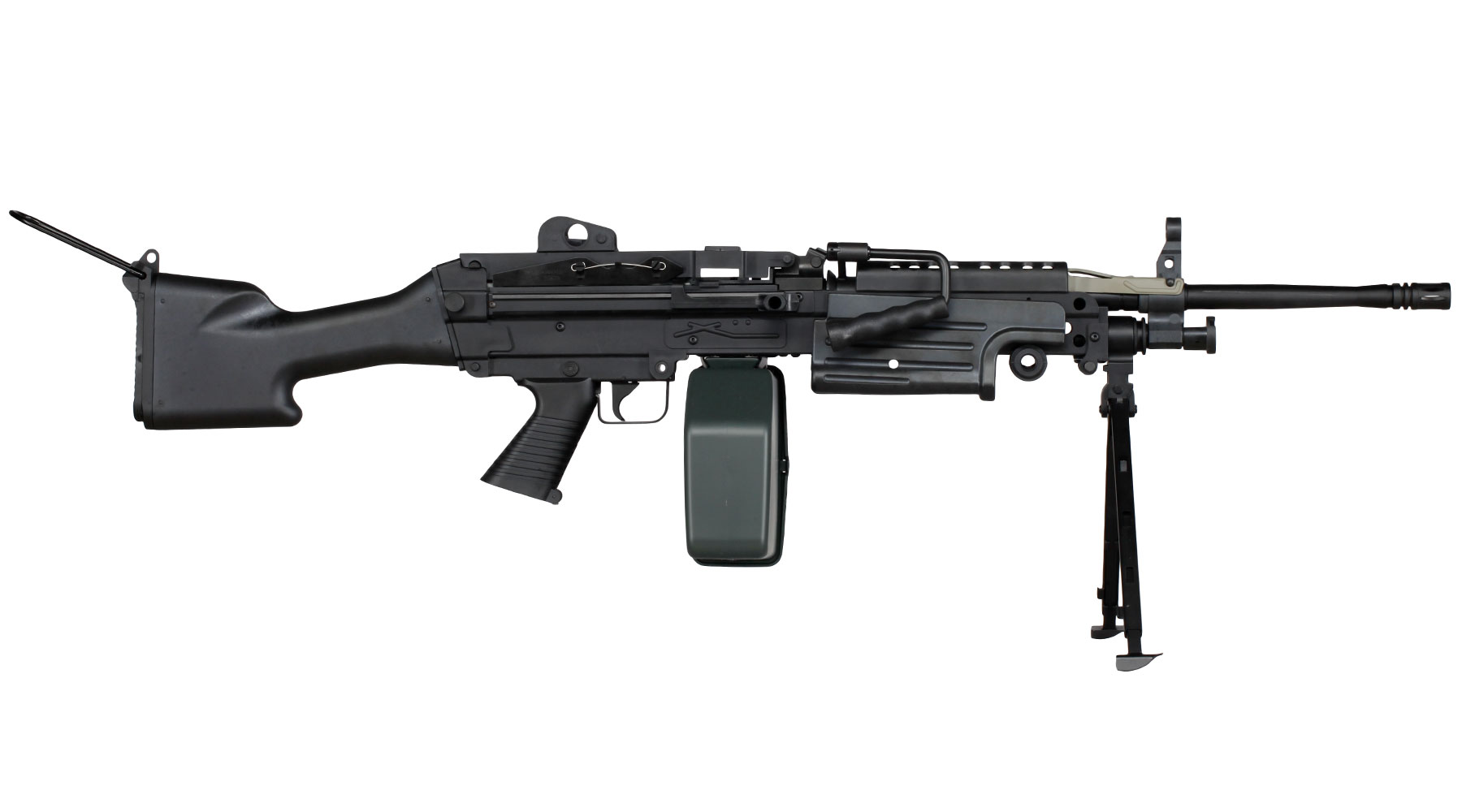 A&K M249 MK2 Polymergehuse AEG 6mm BB schwarz Bild 3