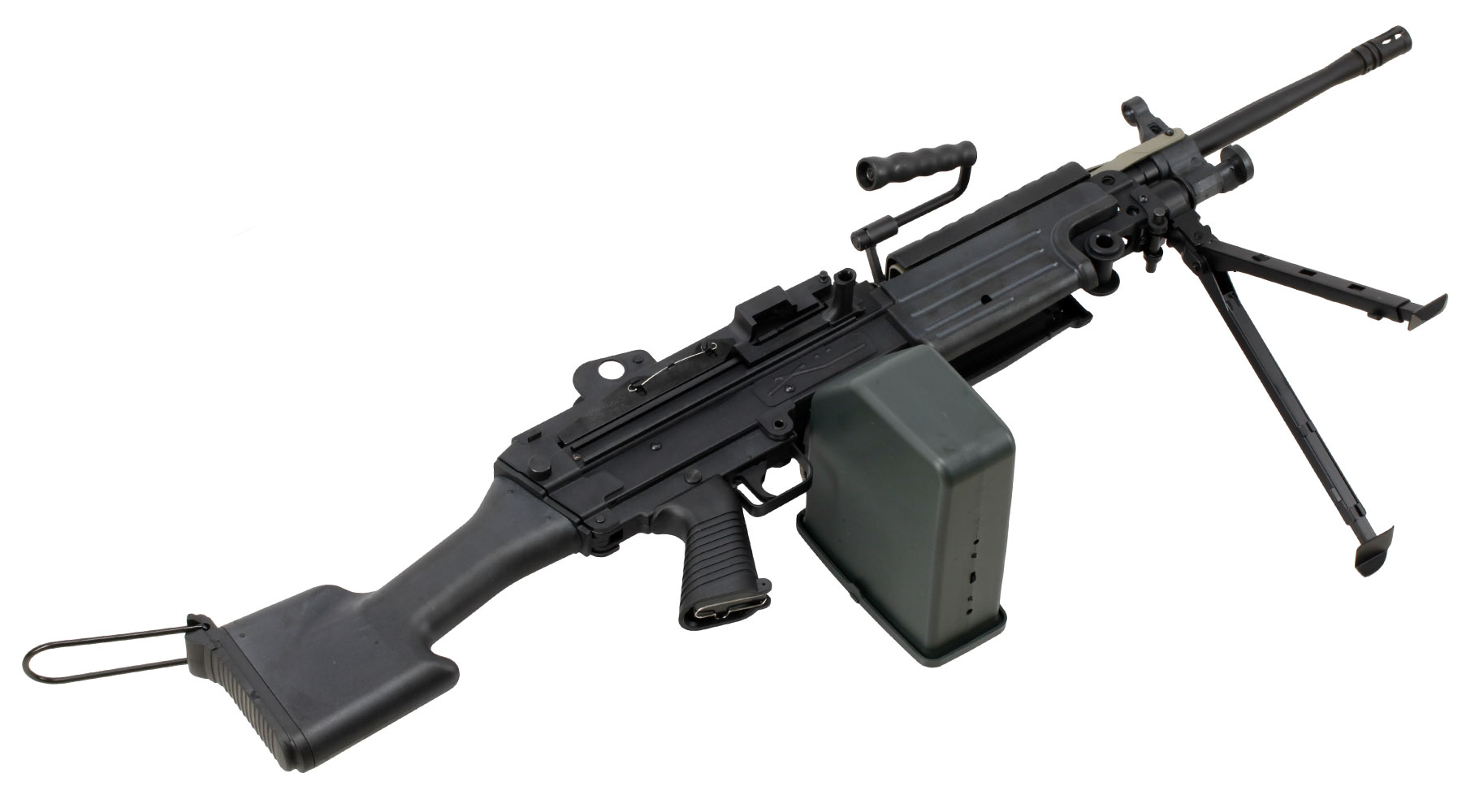 A&K M249 MK2 Polymergehuse AEG 6mm BB schwarz Bild 5