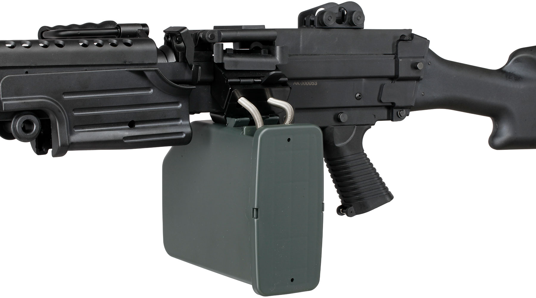 A&K M249 MK2 Polymergehuse AEG 6mm BB schwarz Bild 8