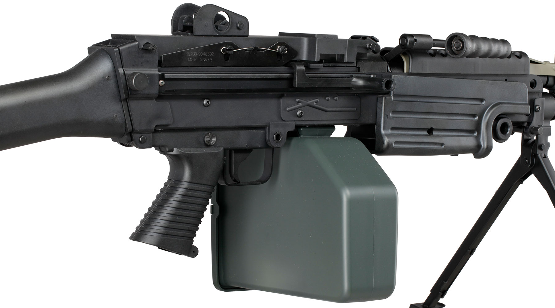 A&K M249 MK2 Polymergehuse AEG 6mm BB schwarz Bild 9