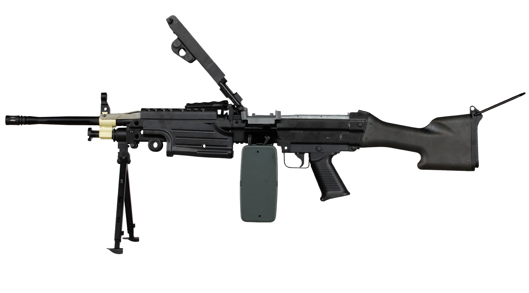 A&K M249 MK2 Vollmetall AEG 6mm BB schwarz Bild 2