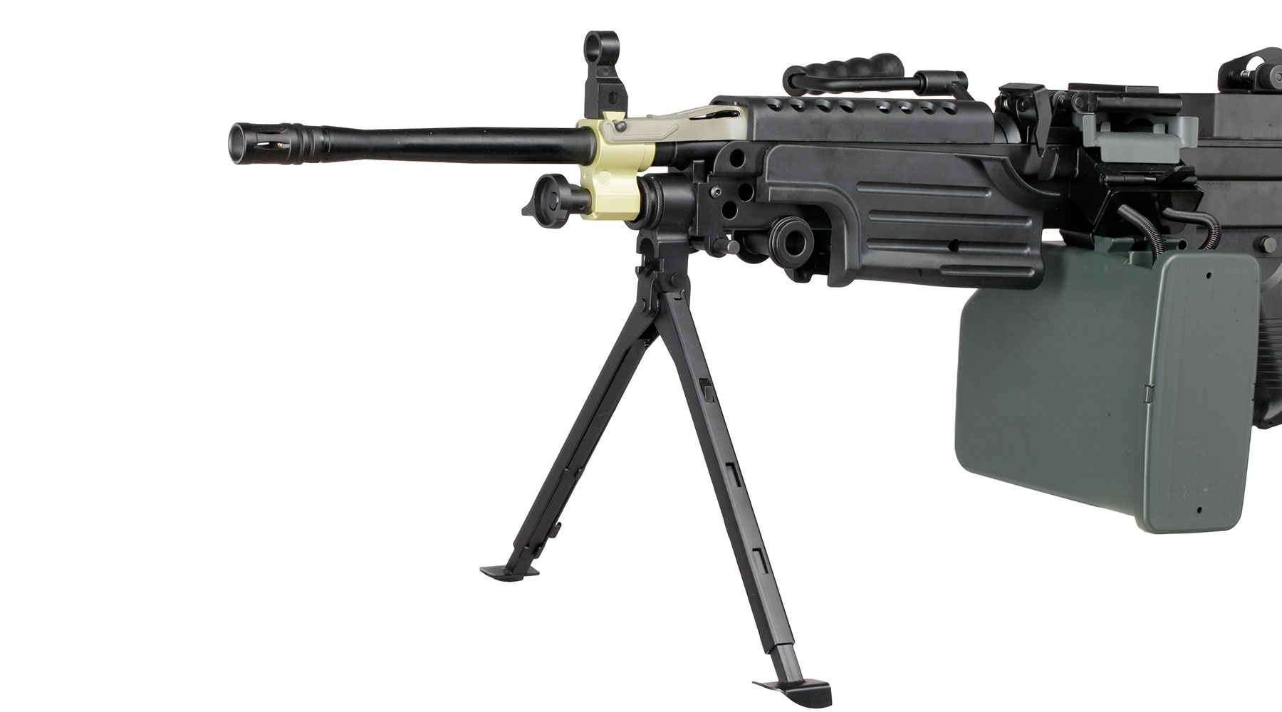 A&K M249 MK2 Vollmetall AEG 6mm BB schwarz Bild 7