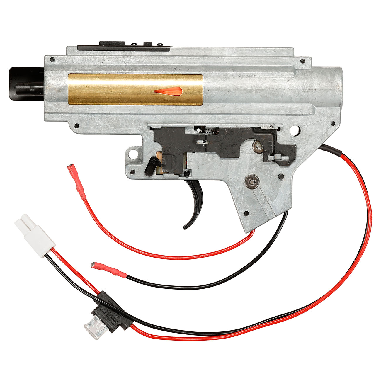 ICS M4 / M16 Gearbox komplett EBB-Version einteilig silber - Kabel hinten - MA-192 Bild 2