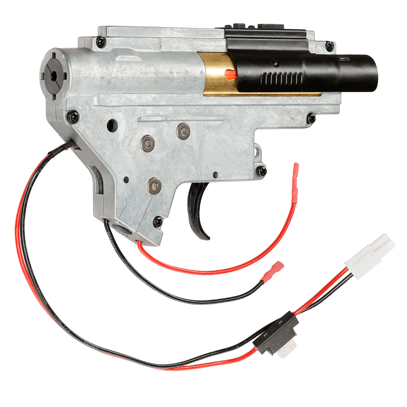 ICS M4 / M16 Gearbox komplett EBB-Version einteilig silber - Kabel hinten - MA-192 Bild 5