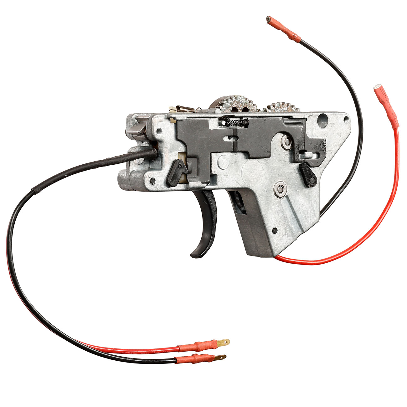 ICS M4 / M16 Split-Design Gearbox komplett EBB-Version unten silber - Kabel vorne - MA-194