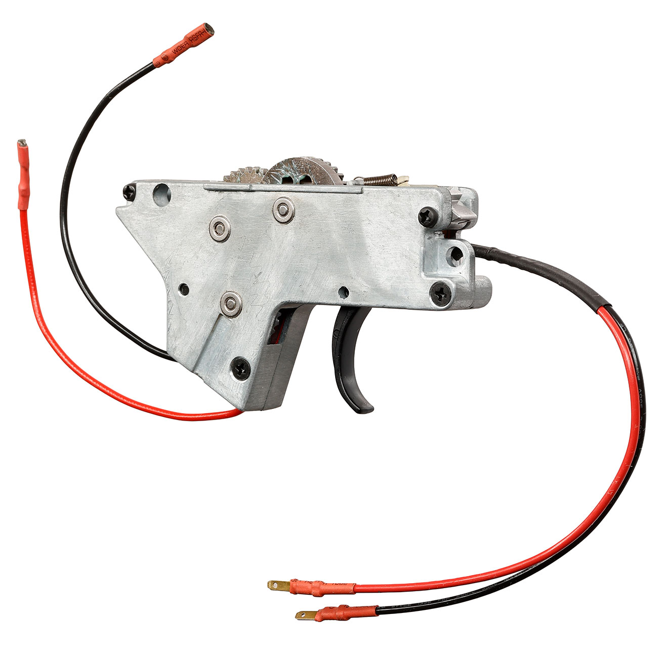 ICS M4 / M16 Split-Design Gearbox komplett EBB-Version unten silber - Kabel vorne - MA-194 Bild 1