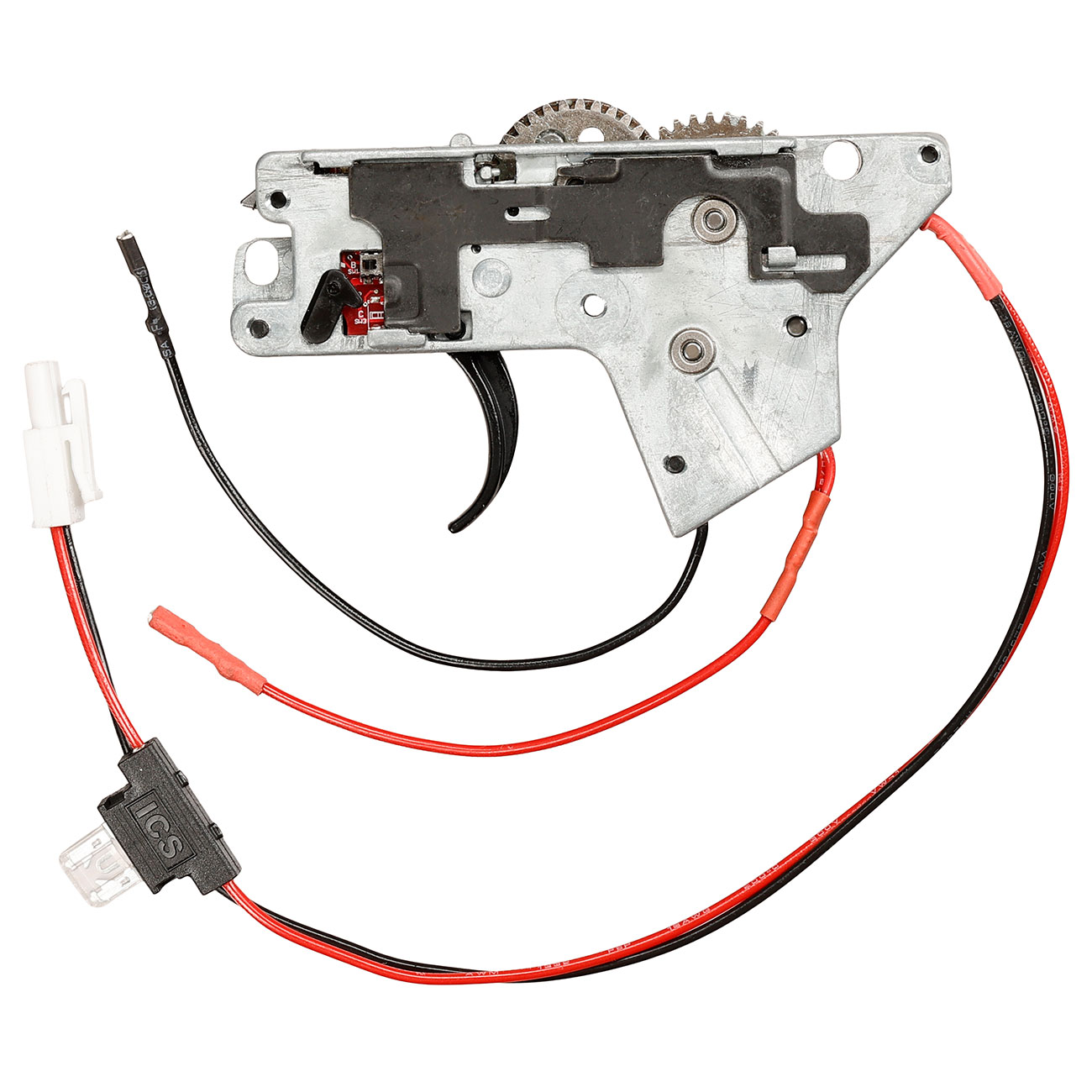 ICS M4 / M16 Split-Design Gearbox komplett mit SSS-Mosfet / Standard Trigger unten silber - Kabel hinten - MA-441 Bild 2